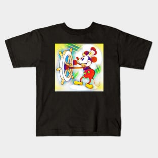 steamboat willie Kids T-Shirt